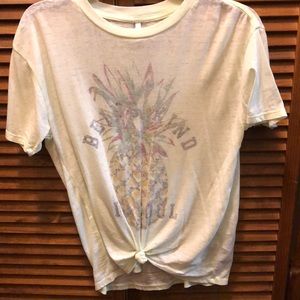 Z supply stitch fix xs reverse burnout pineapple t